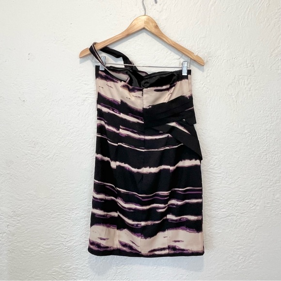 Vintage Arden B Dress Purple Black One Shoulder Small S Y2K/2010s/90s - Picture 12 of 13